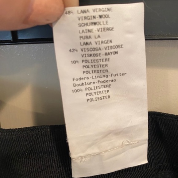 Armani Collezioni Size 4 Black and Grey Dress Pants - Picture 6 of 8